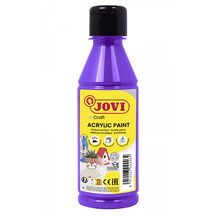 Jovi Jovidecor Acryl Pintura Acrilica - Acabado Satinado - Alto Poder Cubriente - Facil Aplicacion - Multiusos - Resistente al Agua y Jabon - Color Mo