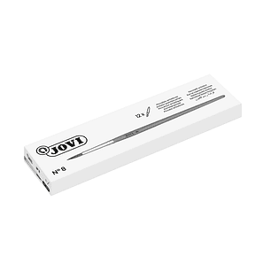 Jovi Pinceles Artisticos Pelo Poney Nº 8 - Pelo Natural - Mango de Madera - Calibre 00 al 12 - Punta Redonda - Pelo Suave - Color Varios