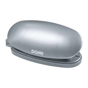 Dohe Taladro de Sobremesa Resistente - Capacidad de Taladro hasta 16 Hojas - Guia para Regular Tamaño de Papel - Cubeta para Residuos de Gran Capacida