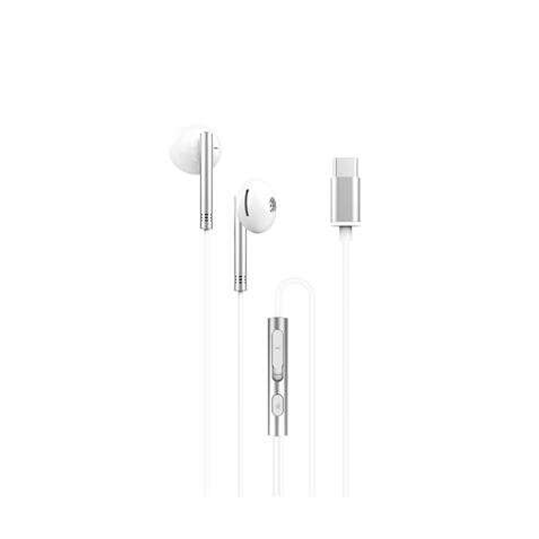 XO EP29 Auriculares Tipo C - Fuertes Graves - Cable 1.2m - Color Blanco 1