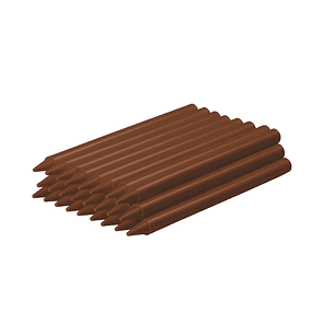 Jovi Plasticolor Estuche de 25 Ceras Plasticas - Resistentes - No Manchan - Agradable de Rayar - Acabado Brillante - Color Marrón