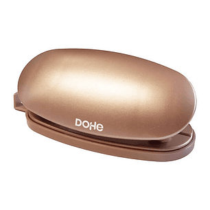 Dohe Taladro de Sobremesa de Plastico Resistente - Capacidad de Taladro hasta 16 Hojas - Guia para Regular Tamaño de Papel - Cubeta para Residuos de G