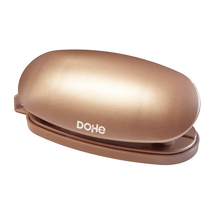 Dohe Taladro de Sobremesa de Plastico Resistente - Capacidad de Taladro hasta 16 Hojas - Guia para Regular Tamaño de Papel - Cubeta para Residuos de G 1