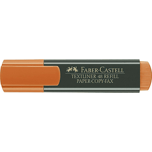 Faber-Castell Rotulador Marcador Fluorescente Textliner 48 - Punta Biselada - Trazo entre 1.2mm y 5mm - Tinta con Base de Agua - Color Naranja