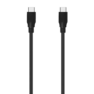 Aisens Cable USB 3.2 GEN2X2 20GBPS 8K@30Hz 5A 100W E-Marker - Tipo USB-C/M-USB-C/M - 0.6m - Color Negro
