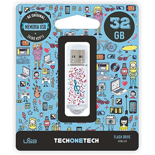TechOneTech Music Dream Memoria USB 2.0 32GB (Pendrive)