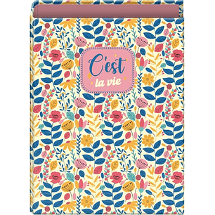 Dohe C´est la Vie Carpeta de 4 Anillas Mixtas de 40mm - Formato Folio - Cubierta en Carton Forrado Plastificado