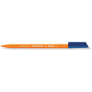 Staedtler Noris 326 Rotulador de Punta Fina - Trazo 1mm Aprox - Tina Base de Agua - Color Naranja