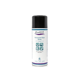 Ewent Spray de Pegamento Permanente - Secado Rapido - 395gr - Color Transparente