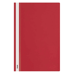 Dohe Dosier con Fastener de Polipropileno - Tamaño Folio - Cubierta Transparente y Trasera Opaca - Ideal para Organizar Documentos