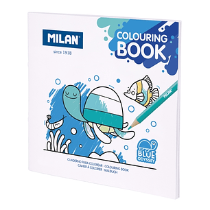 Milan Blue Odyssey Cuaderno para Colorear Microperforado - Tematica Fauna Marina - 20 Ilustraciones Detalladas
