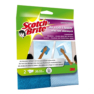 Scotch-Brite Bayeta de Microfibra para Cristales - Color Azul