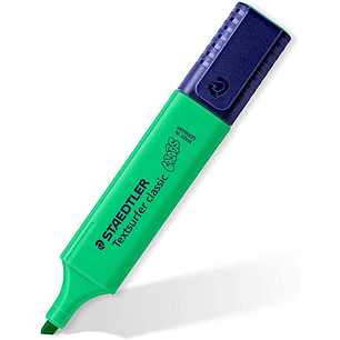 Staedtler Textsurfer Classic 364 Marcador Fluorescente - Punta Biselada - Trazo entre 1 - 5mm - Tinta con Base de Agua - Color Verde Palido