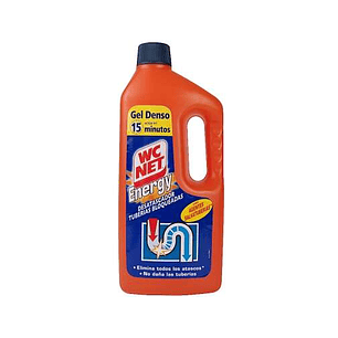 Wc Net Energy Desatascador Liquido de Tuberias 1L - No Daña las Tuberias - Gel Denso - Actua en 15min