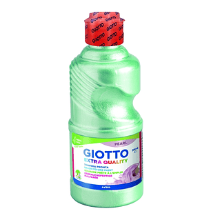 Giotto Extra Quality Pearl Tempera - 250ml - Lispa para el Uso - Botella Bio Pet - Color Verde