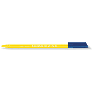 Staedtler Noris 326 Rotulador de Punta Fina - Trazo 1mm Aprox - Tina Base de Agua - Color Amarillo