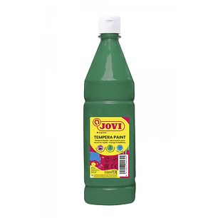 Jovi Tempera Paint Tempera Liquida 1000ml - Base Agua - Lista para Usar - Alto Poder Cubriente - Secado Rapido - Excelente Rendimiento - Facil Aplicac