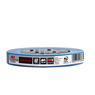 3M Cinta de Enmascarar Profesional - Multisuperficie - 18mm x 50m - 100% PEFC - Color Azul