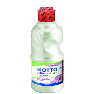 Giotto Extra Quality Pearl Tempera - 250ml - Lispa para el Uso - Botella Bio Pet - Color Blanco