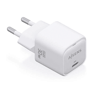 Aisens Cargador GAN 30W - 1xUSB-C PD3.0 QC4.0