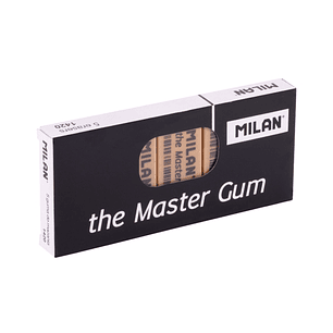 Milan Master Gum Gomas de Borrar para Bellas Artes - Envueltas Individualmente - Miga de Pan - Caucho Sintetico - Color Marron