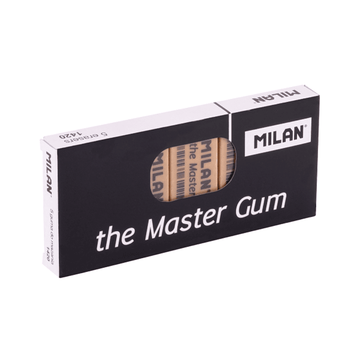 Milan Master Gum Gomas de Borrar para Bellas Artes - Envueltas Individualmente - Miga de Pan - Caucho Sintetico - Color Marron 1