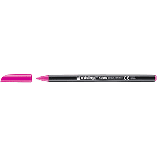 Edding 1200 Rotulador - Punta Redonda - Trazo 1mm - Tinta con Base de Agua - Color Rosa Neon