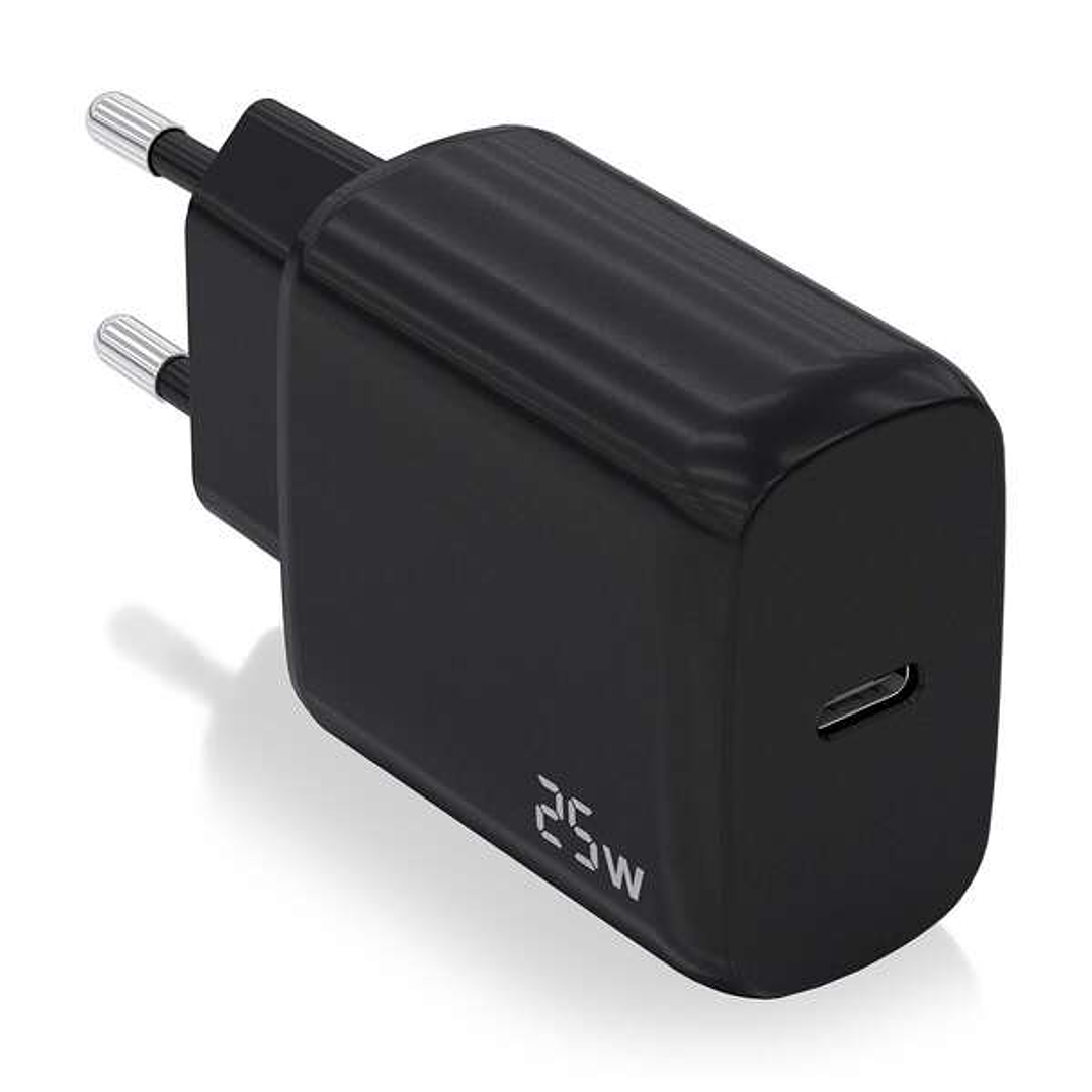 Aisens Cargador USB-C PD3.0 1 Puerto 1xUSB-C 25W - Color Negro 1