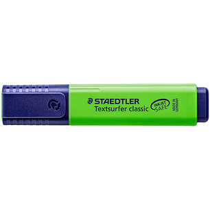 Staedtler Textsurfer Classic 364 Marcador Fluorescente - Punta Biselada - Trazo entre 1 - 5mm - Tinta con Base de Agua - Color Verde