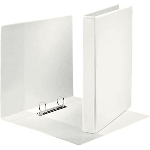 Esselte Canguro Plus Carpeta de Anillas - Formato A4 - Capacidad para 230 Hojas - 2 Anillas de 25mm - Color Blanco