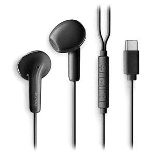 NGS CROSS GLIDE Auriculares Intraurales con Microfono - USB-C - Boton Multifuncion - Color Negro