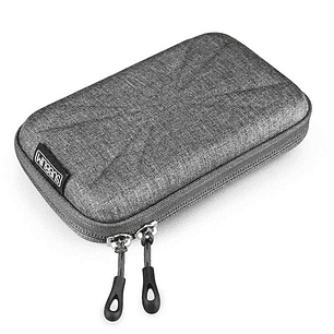 Subblim Funda rígida para Disco Duro - Medida: 145x90x30mm - Protección óptima contra golpes - Doble tirador de apertura - Bolsillo para accesorios - 