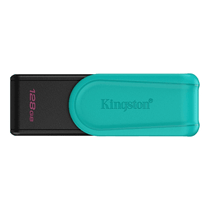 Kingston DataTraveler Exodia Memoria USB 128GB - USB 3.2 Gen 1 - Tapa Giratoria - Color Turquesa