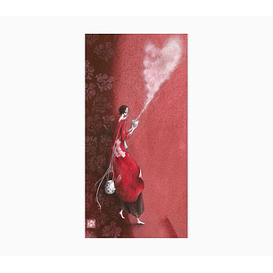 Pictura Gaëlle Boissonnard Tarjeta Doble - Acabado en Barniz de Relieve UV Grueso - Laminado Mate de Tacto Suave - 10.5x21cm - Papel con Certificacion