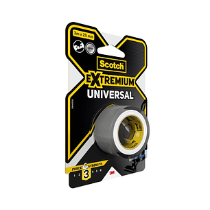 Scotch Extremium Universal Cinta Adhesiva Americana - 3m x 25mm - Color Gris
