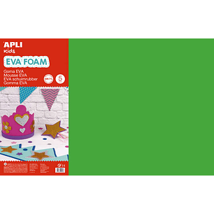 Apli Goma Eva Verde 600x400 - 5 Hojas de Alta Calidad y Facil de Cortar