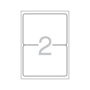 Multi3 Pack de 200 Etiquetas Blancas Cantos Redondeados Tamaño 199,6x144,5mm con Adhesivo Permanente para Multiples Usos