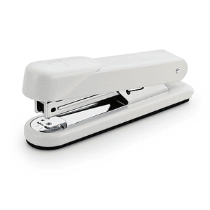 Novus Stabil Grapadora de Sobremesa - Capacidad de grapado 30 Hojas - Grapas 24/6, 26/6 - Grapado Abierto, Cerrado y Clavado - Color Blanco