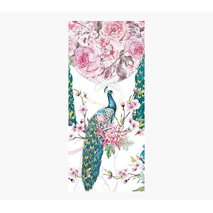 Pictura Tarjeta Money Cards - Tarjeta de Regalo Tipo Sobre Vertical - Tematica Pavo Real - 9.6x21.3cm - Embolsada Individualmente en Celofan - Incluid