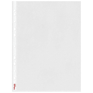 Esselte Pack de 100 Fundas Multitaladro A4 0,07mm - Abertura Superior - 11 Taladros - Acabado Rugoso Transparente