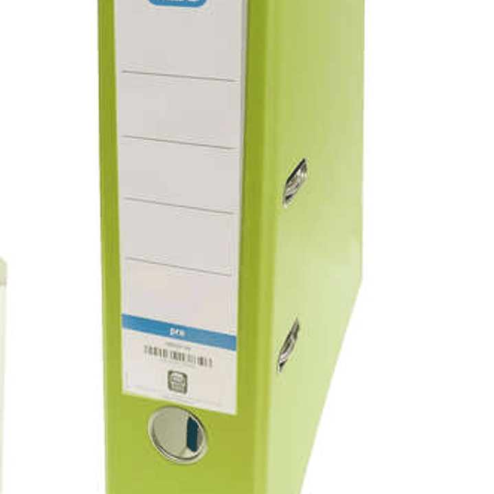 Elba Archivador Palanca Rado Top Folio - Lomo de 80mm - Forrado Exterior de Plastico - Interior de Papel - Color Lima 1