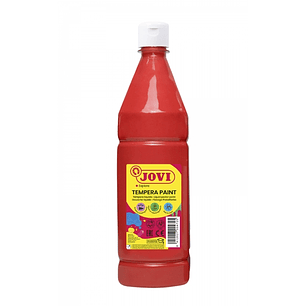 Jovi Tempera Paint Tempera Liquida 1000ml - Base Agua - Lista para Usar - Alto Poder Cubriente - Secado Rapido - Excelente Rendimiento - Facil Aplicac