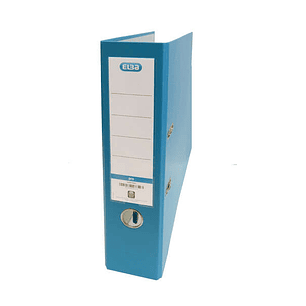 Elba Archivador Palanca Rado Top Folio - Lomo 80mm - Forrado Exterior Plastico - Interior Papel - Color Turquesa