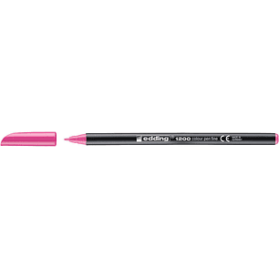 Edding 1200 Rotulador - Punta Redonda - Trazo 1mm - Tinta con Base de Agua - Color Rosa