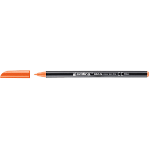Edding 1200 Rotulador - Punta Redonda - Trazo 1mm - Tinta con Base de Agua - Color Naranja