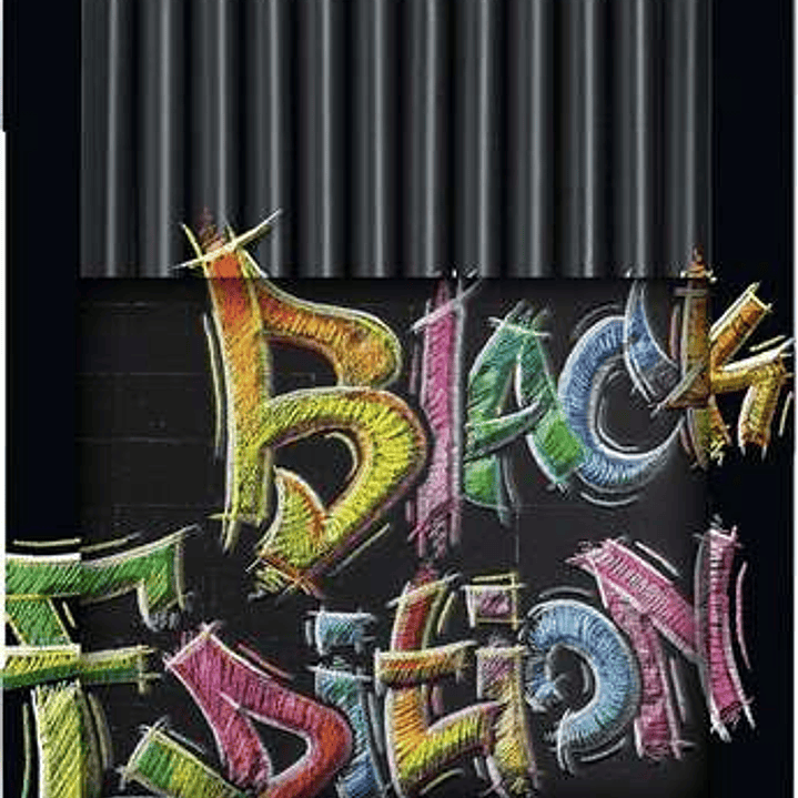 Faber-Castell Black Edition Caja Metalica de 12 Lapices de Colores - Mina Supersuave - Madera Negra - Ideales para Dibujo sobre Papel Claro, Oscuro y  1