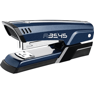 Maped Half Strip A-3545 Grapadora Metalica de Sobremesa - Hasta 25 Hojas a la Vez - Admite Grapas 24/6 y 26/6 - Grapado Abierto y Cerrado - Color Azul