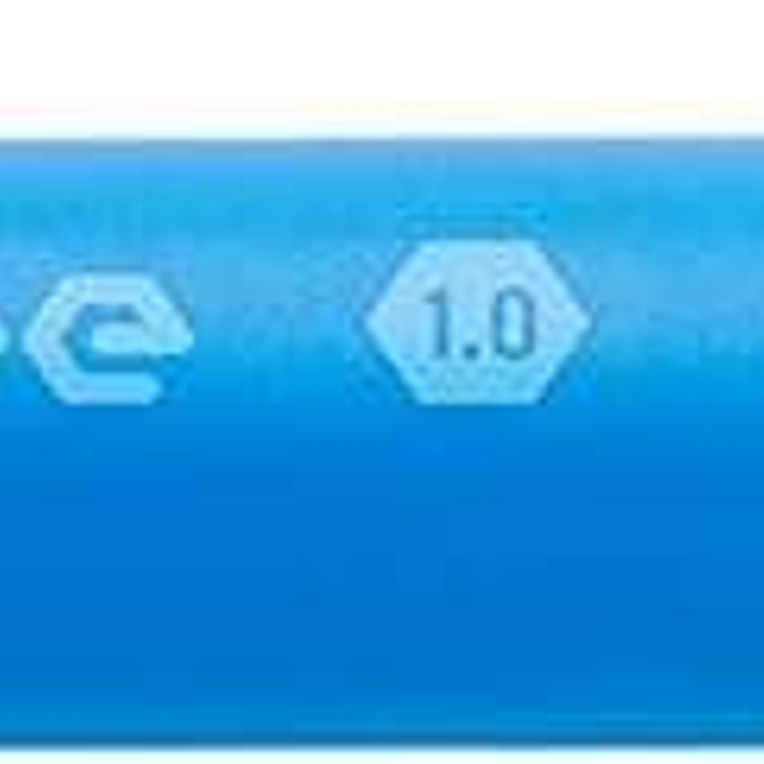 Pentel iZee Boligrafo de Bola Retractil - Punta 0.7mm - Trazo 0.35mm - Clip de Metal - Color Azul Claro 1