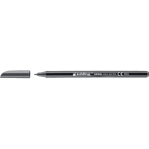 Edding 1200 Rotulador - Punta Redonda - Trazo 1mm - Tinta con Base de Agua - Color Gris