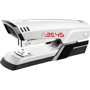 Maped Half Strip A-3545 Grapadora Metalica de Sobremesa - Hasta 25 Hojas a la Vez - Admite Grapas 24/6 y 26/6 - Grapado Abierto y Cerrado - Color Blan